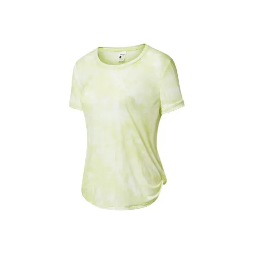 Saucony T-Shirts Women's Custard Green