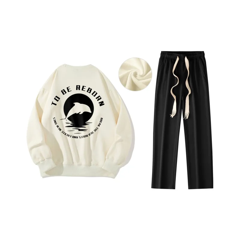 B.X Sweatshirt Sets Unisex-25