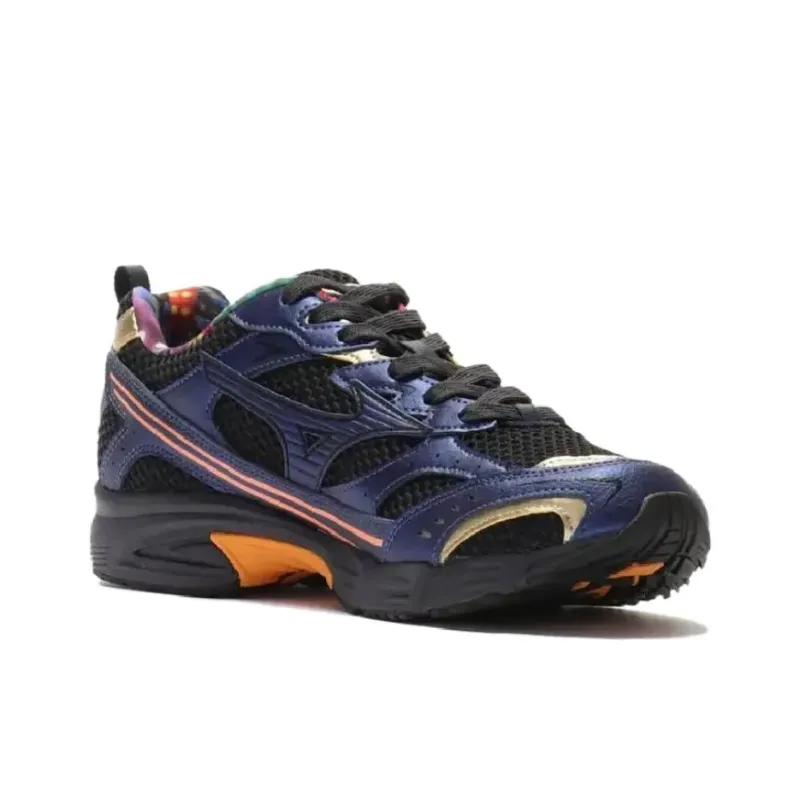 Mizuno MXR Slip Resistant And Breathable Low Top Running Shoes Unisex Black Blue-2