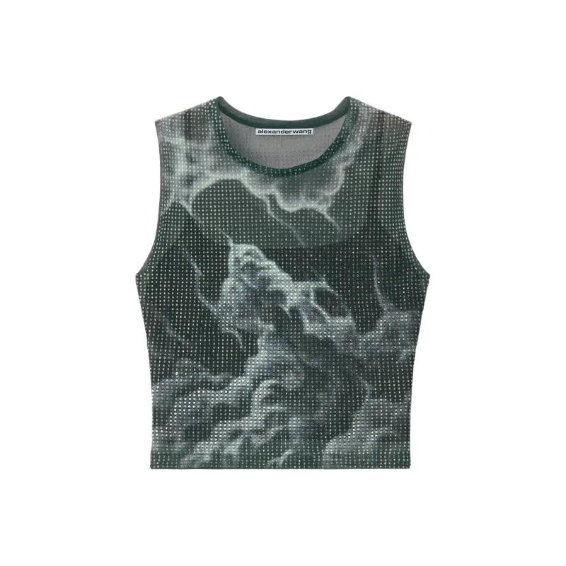 Alexander Wang Sheer Crop Top-0