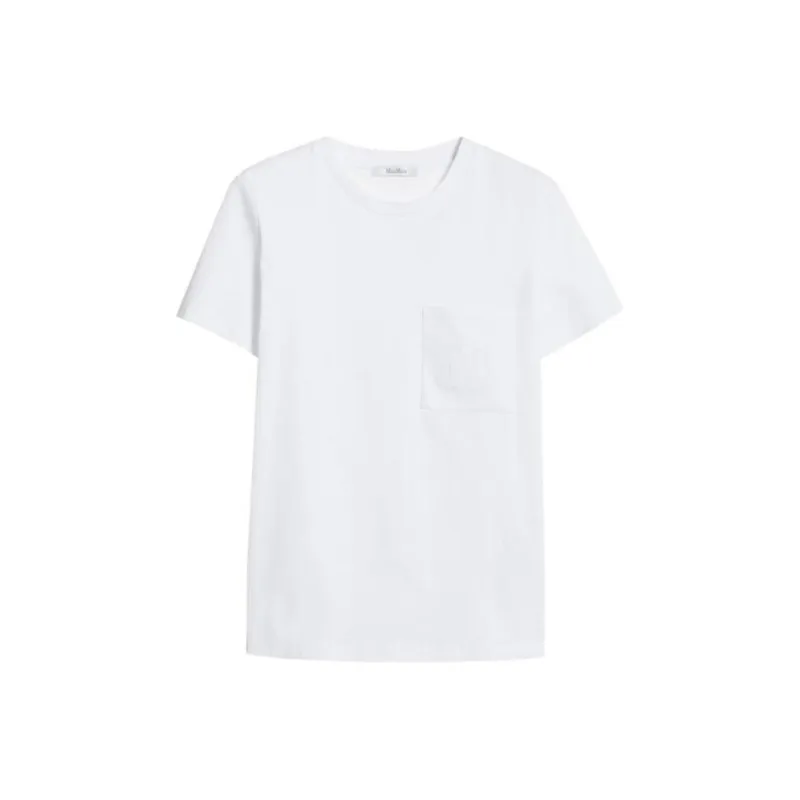 MaxMara Papaia Logo Embroidered Crewneck T Shirt-0
