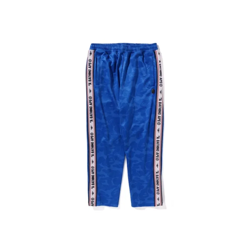 A BATHING APE Solid Camo One Point Relaxed Fit Sweatpants-0
