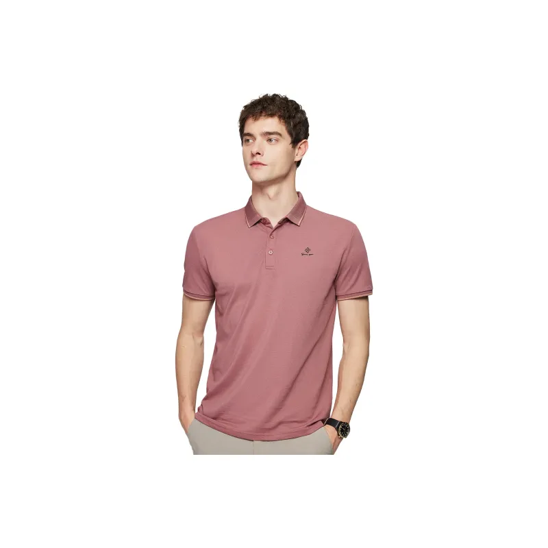 Red bean Polo Shirts Men-7