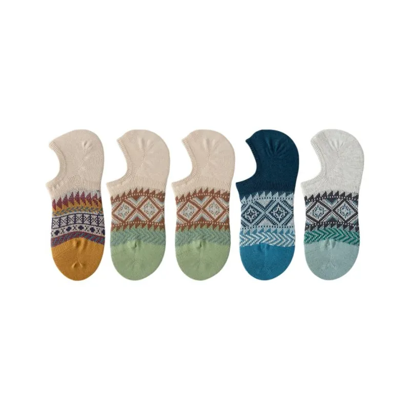 LUYOUYE No Show Socks Men's 5 Pack-20