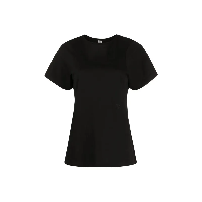 TOTEME Short Sleeved Crewneck T Shirt-0