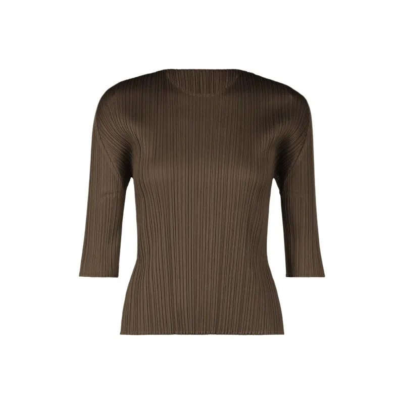 PLEATS PLEASE ISSEY MIYAKE T Shirt Women's Umber-0