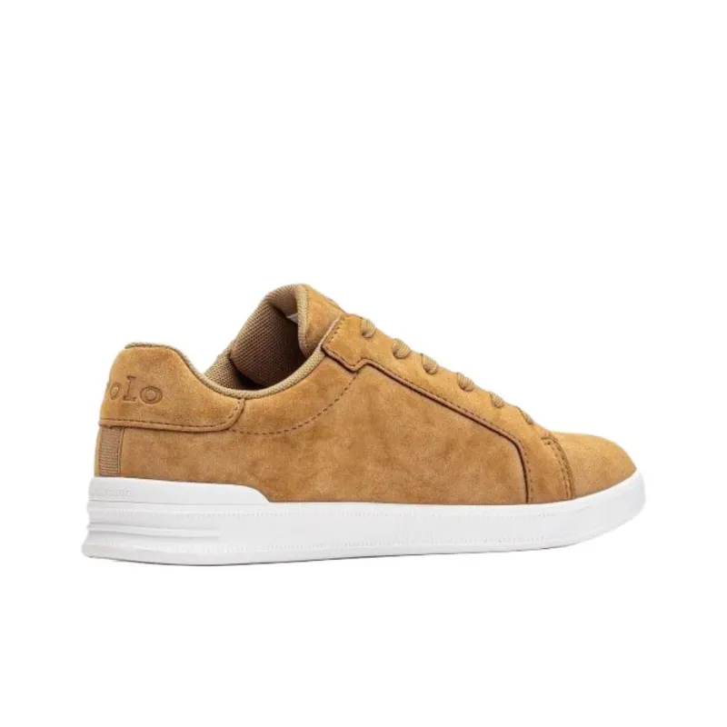 Polo Ralph Lauren Heritage Court Low Top Skateboard Shoes Women's Brown-3