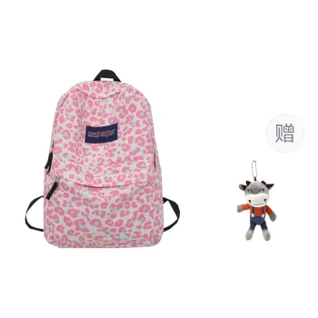 URBAN FOREST Nylon Backpack Unisex Pink/Blue/Black