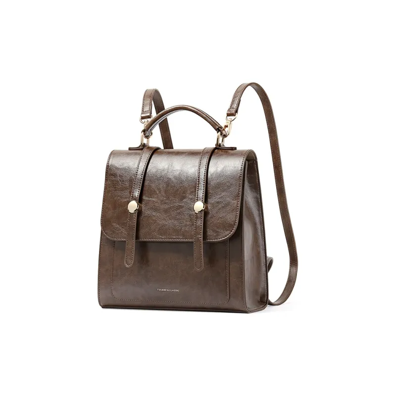 TUCANO PU Backpack Women's Mocha-1