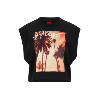 HUGO BOSS Crop Tops Women's Black
