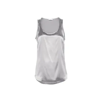 Brunello Cucinelli Tank Tops Women's Silver