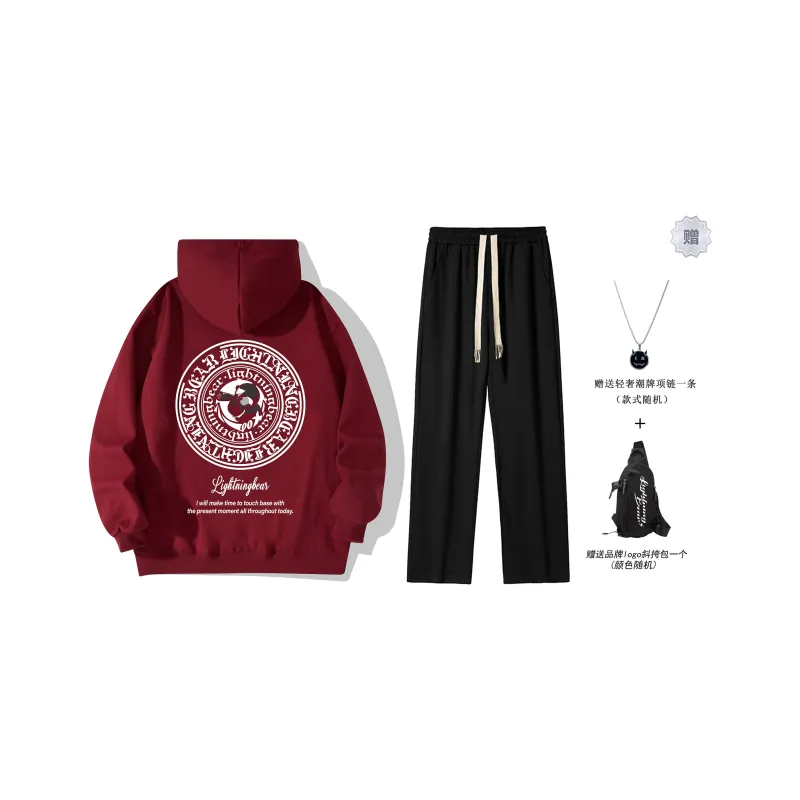 LIGHTNING BEAR Sweatshirt Set Unisex-10