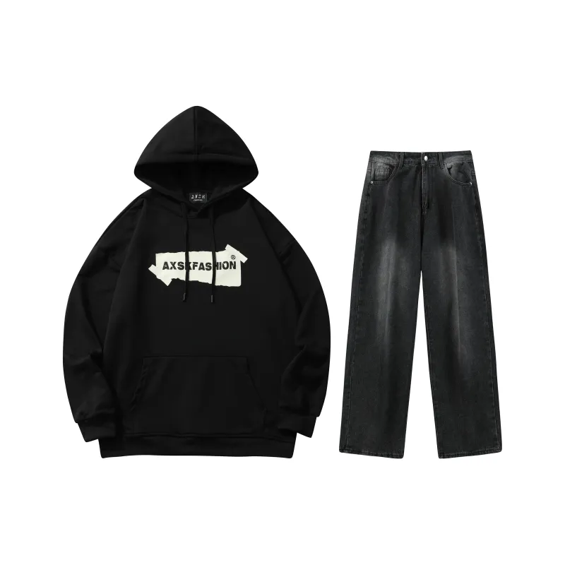 A.X.S.K Sweatshirt Sets Unisex-45