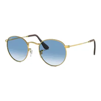 RayBan Metal Round Sunglasses Unisex Gold