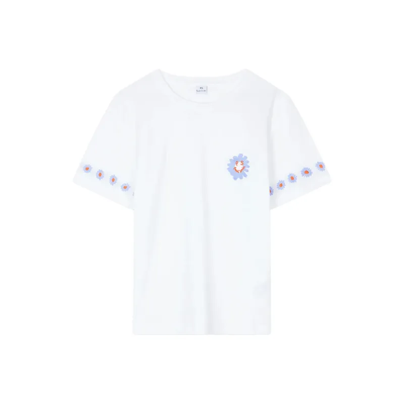 Paul Smith Ps Daisy Embroidery T Shirt-0