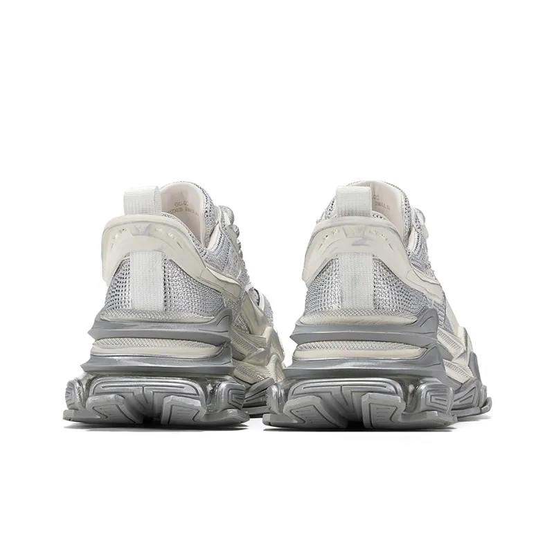 GG CC Cushioning, Slip Resistant, And Abrasion Resistant Low Top Height Increasing Mesh Chunky Sneakers Women's-3