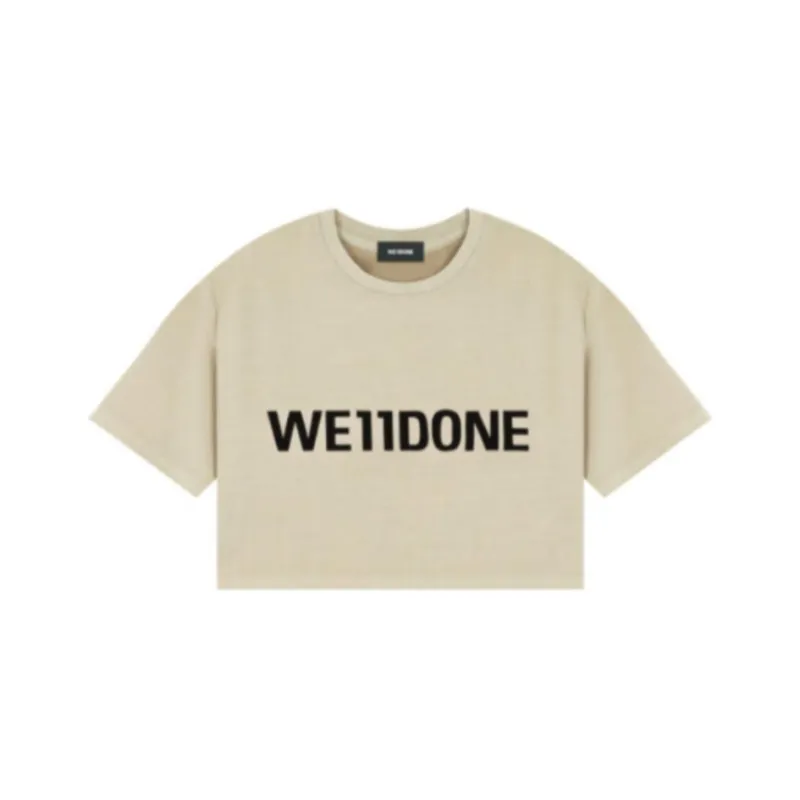 WE11DONE FW22 T Shirt Women's Beige-0
