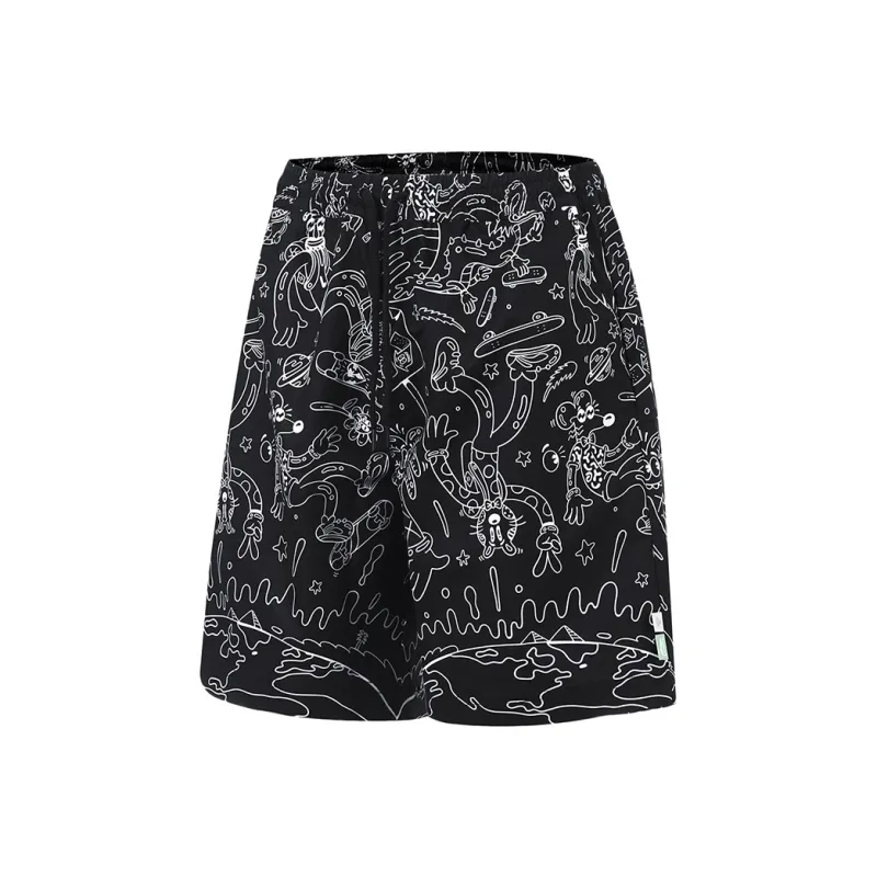 LiNing Sports Shorts Men's Black White-0