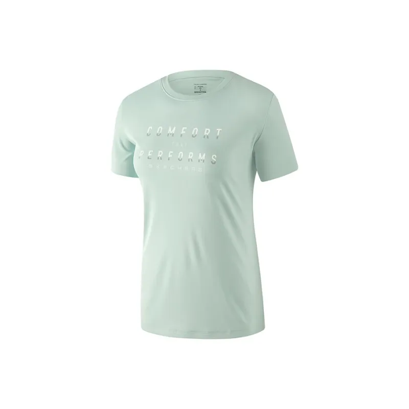Skechers T-Shirts Women's Harbor Gray/01P9-0
