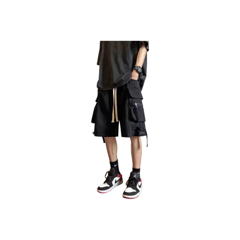 CORNILOT Casual Shorts Unisex Phantom Black-0
