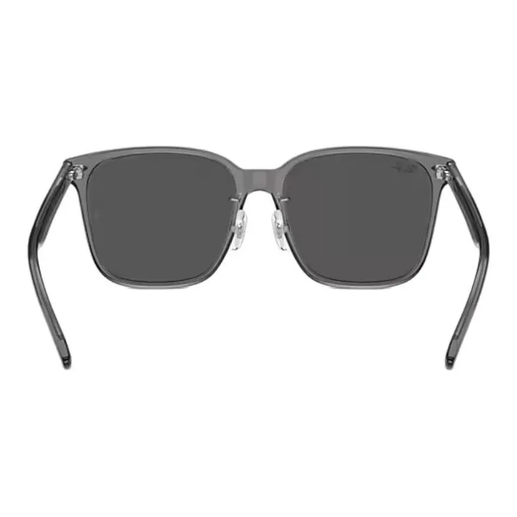 RayBan Acetate Square Sunglasses Unisex Transparent Gray-3