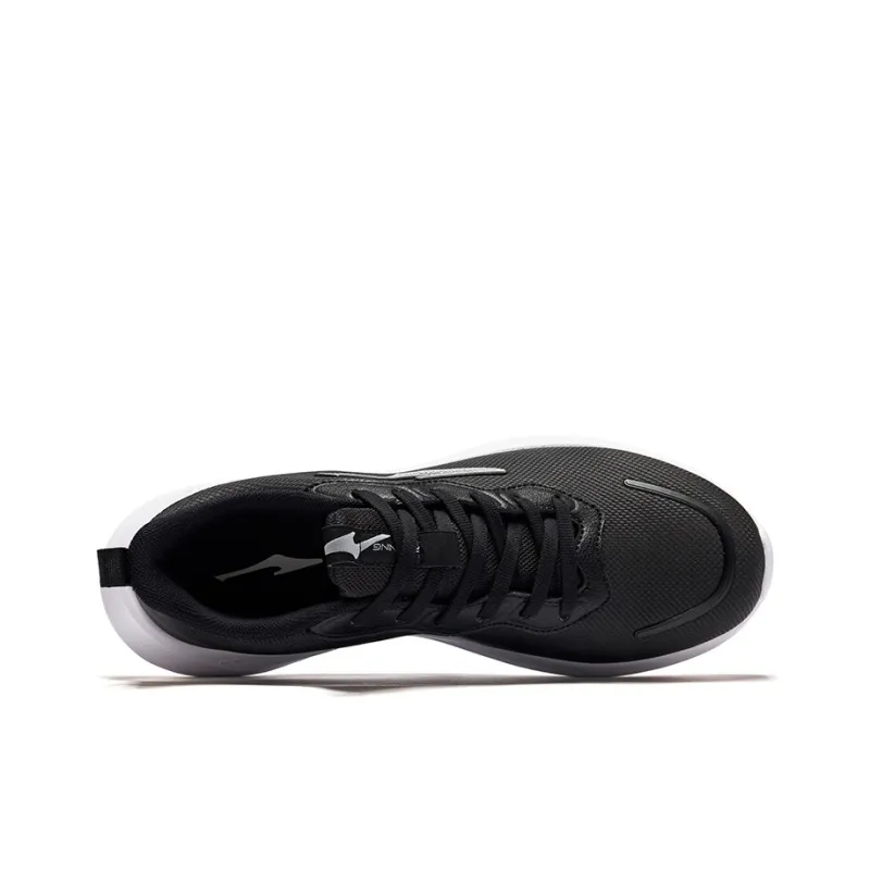 Erke Cushioning, Slip Resistant, And Breathable Low Top Casual Running Shoes Men's Black Gray-2