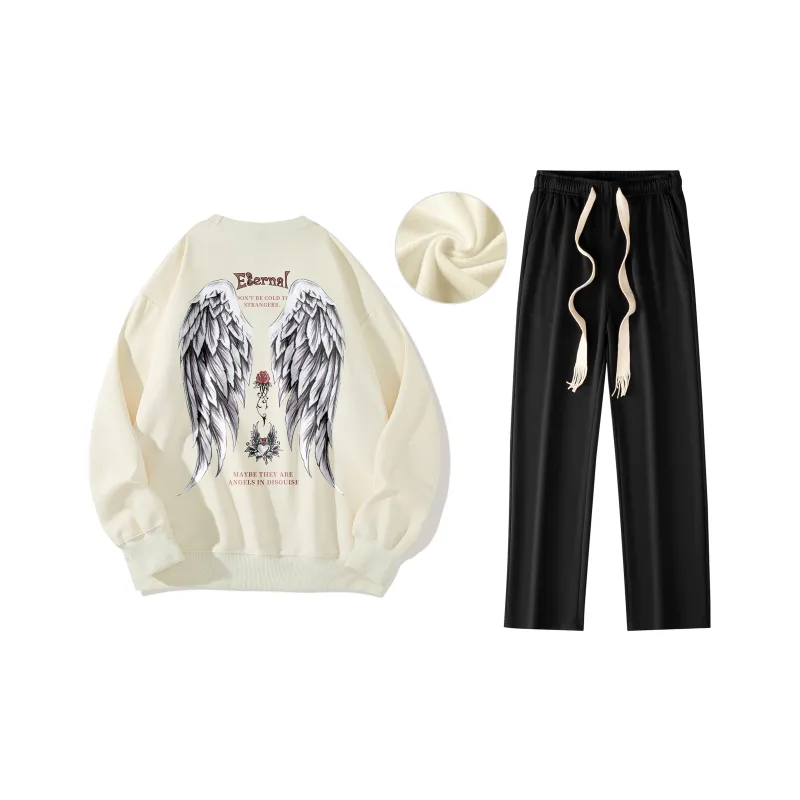 B.X Sweatshirt Sets Unisex-23