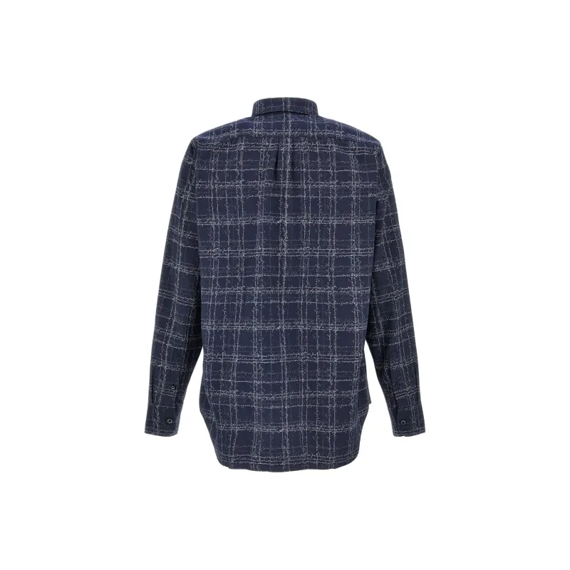 BERLUTI Buttoned Checked Shirt-1