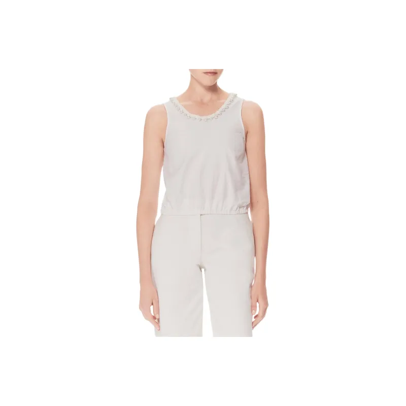 CHANEL 25P Spring Summer Preview Collection Tank Tops Women's White-0