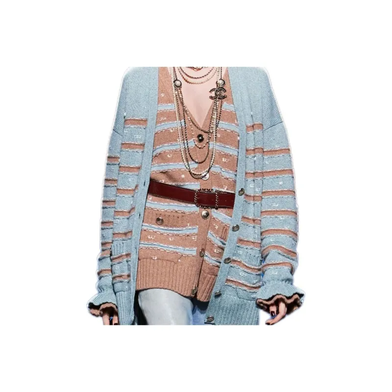 CHANEL Knitwear Women's Light Brown-5