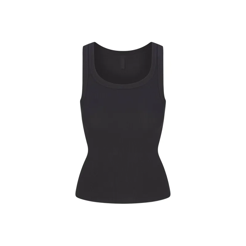 SKIMS Tank Top Women's SOOT/Smoke Gray-0