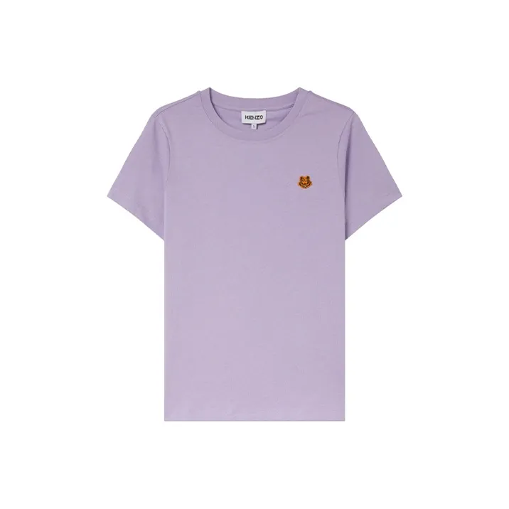KENZO Classic Tiger Head T-Shirt Women's Purple-0