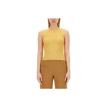 Fabiana Filippi Sequin Embellished Ribbed Knit Tank Top