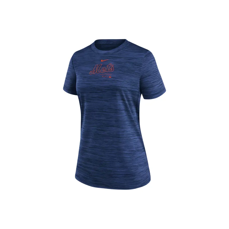 Nike New York Mets Authentic Collection Practice Velocity Women's Nike Dri FIT Mlb T Shirt-0