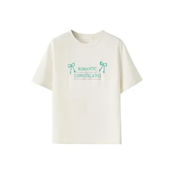 XIMENG T Shirt Women's Cream Apricot