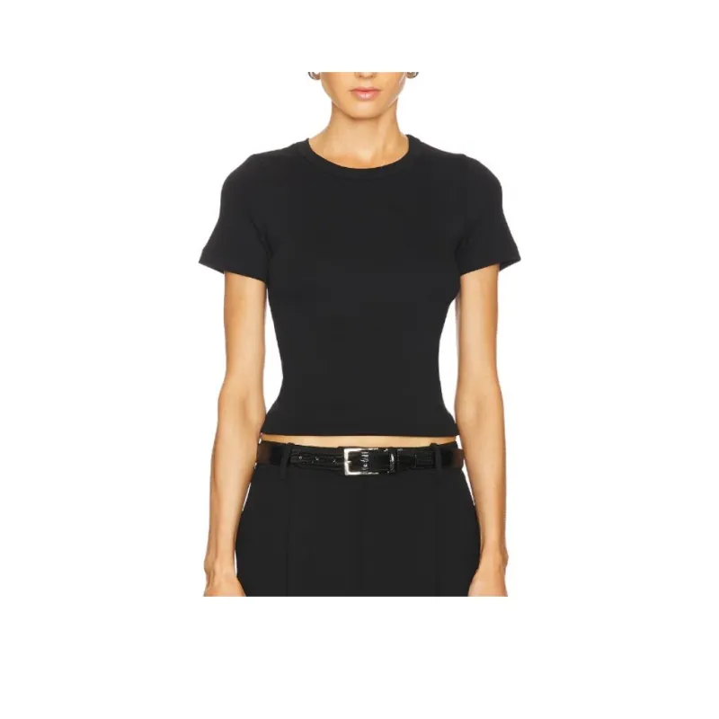 A.L.C. Paloma Ribbed Cotton T shirt-0