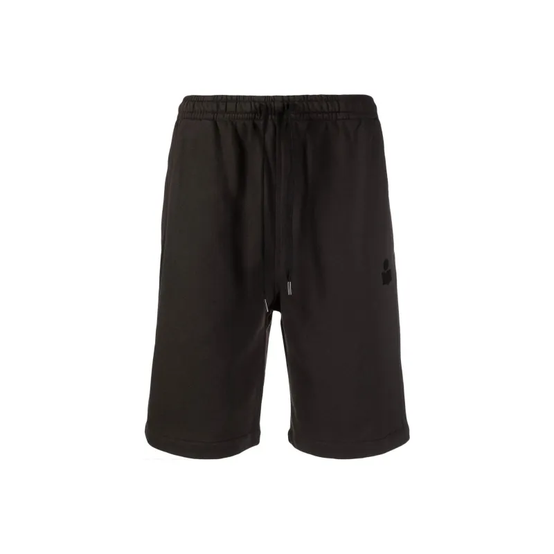 ISABEL MARANT Logo Embroidered Drawstring Shorts-0