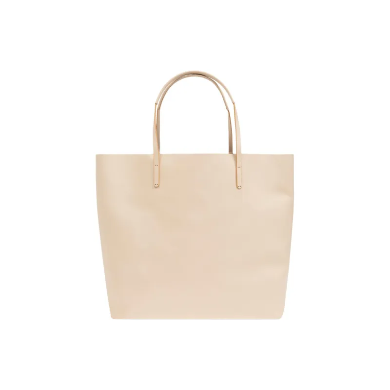 Vivienne Westwood Leather Tote Bag, Shopping Bag, Handbag Women's Beige-2