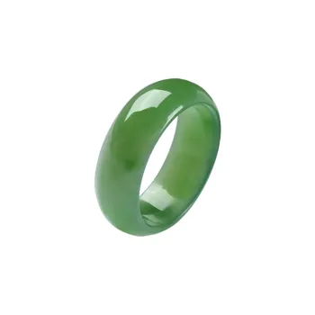 MY WORLD BEGINS AND ENDS WITH YOU Hetian Jade Rings Jasper Unisex