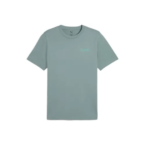 PUMA T Shirts Men Green 30