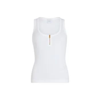 Patou Scoop neck Ribbed Tank Top