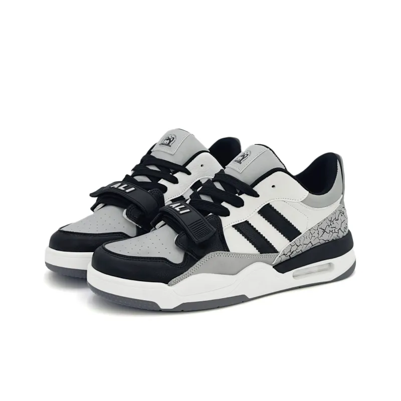 ALI THE FOX Skateboard Shoes Men Low Top Black/Gray-2