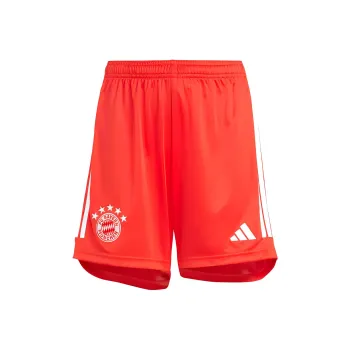 Adidas Bayern Munich Soccer Bottoms Kids Red White Color Scheme