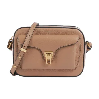 COCCINELLE Beat Cow Leather Shoulder Bag Women's Brown