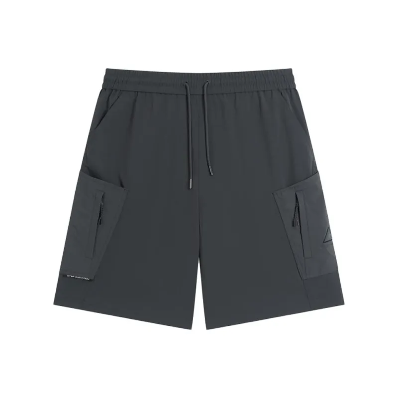 XTEP Casual Shorts Men's Gray Tin Can-0