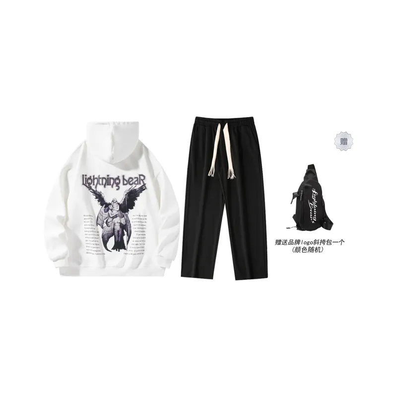 LIGHTNING BEAR Sweatshirt Sets Unisex-14