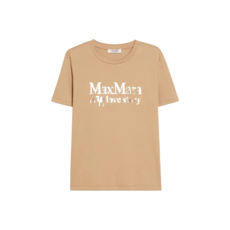 'S MAX MARA Crewneck Short Sleeved T Shirt-0