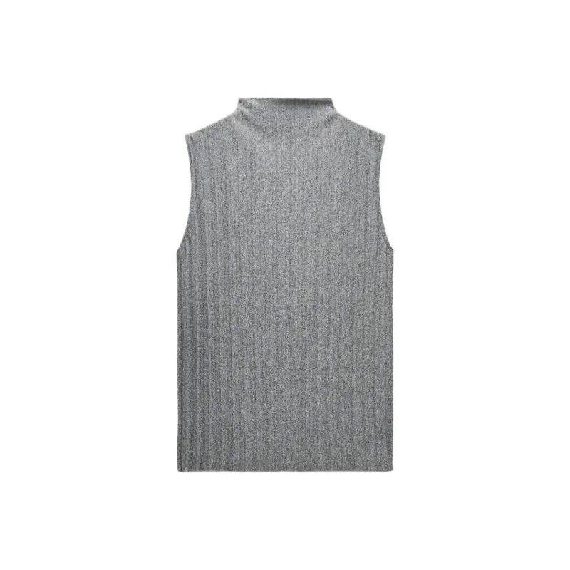 ZARA Tank Tops Women's Gray-0