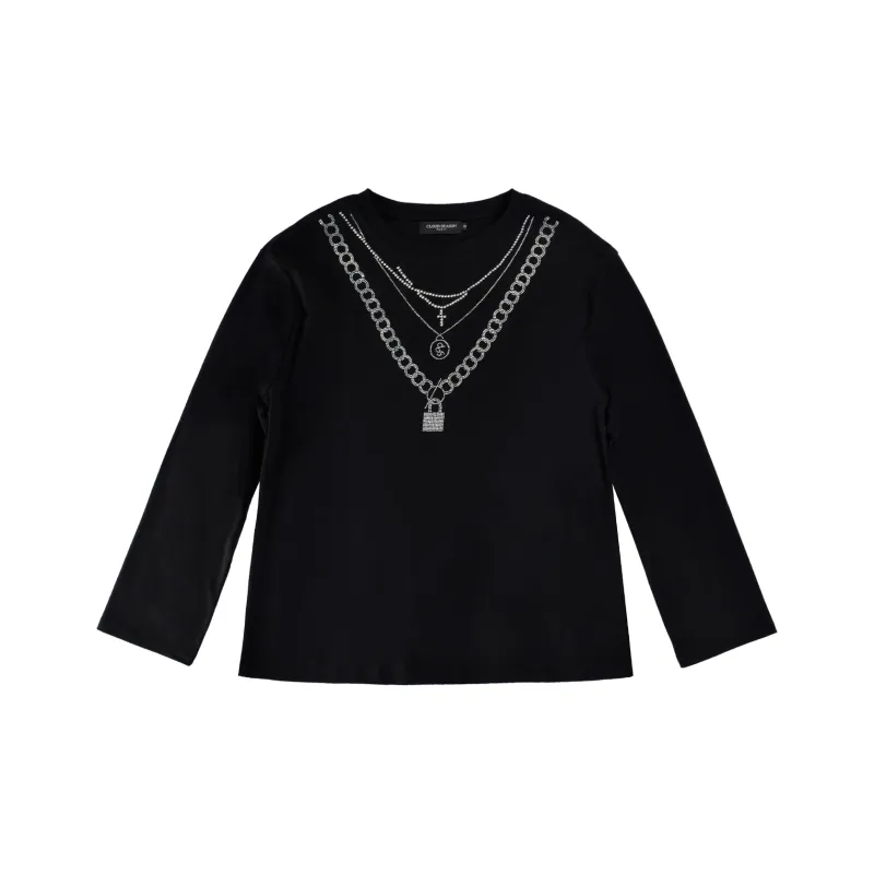 CLOUD SEASON Straight Long Sleeved T Shirt Women's-2