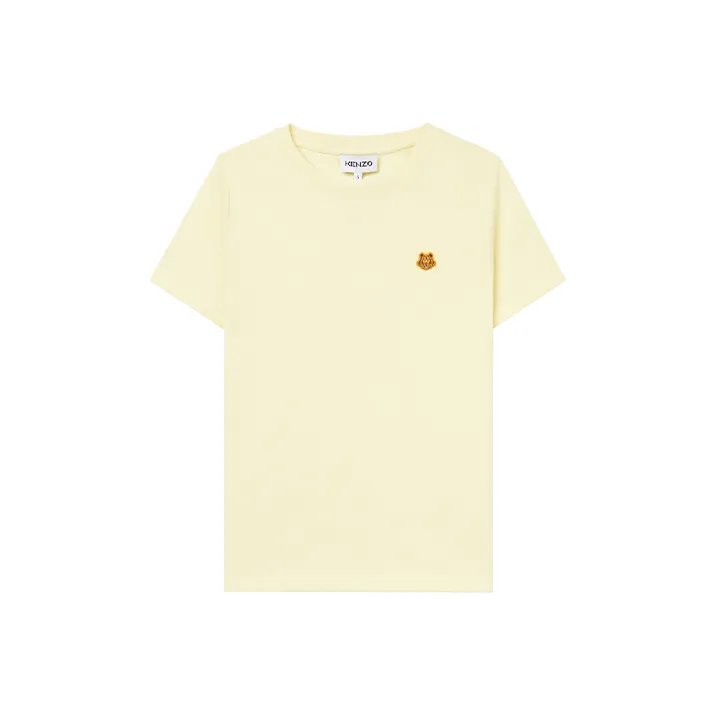 KENZO Classic Tiger Head T-Shirts Women's Yellow-0
